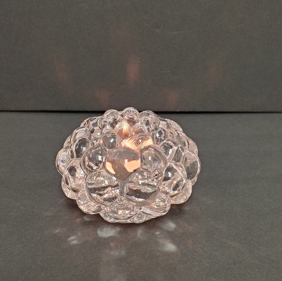 Orrefors Crystal Raspberry Candle Holder - Picture 3 of 12